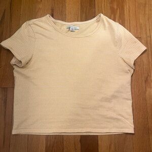 American Eagle Outfitters Yellow Gingham Top